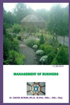 portada Management of Business: Business Management (en Inglés)