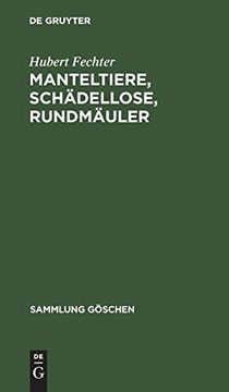 portada Manteltiere, Schädellose, Rundmäuler (en Alemán)
