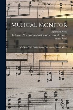 portada Musical Monitor: or New-York Collection of Devotional Church Music (en Inglés)