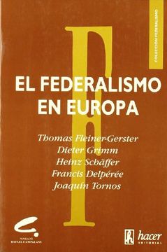 portada El federalismo en Europa