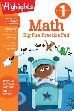 portada First Grade Math big fun Practice pad (Highlights big fun Practice Pads) (en Inglés)