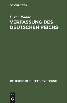 portada Verfassung des Deutschen Reichs (en Alemán)