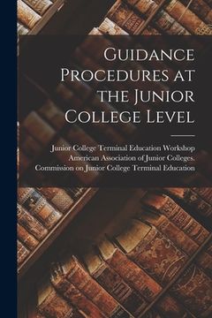 portada Guidance Procedures at the Junior College Level (in English)