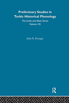 portada Preliminary Studies in Turkic Historical Phonology (en Inglés)
