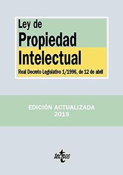 portada Ley de Propiedad Intelectual: Real Decreto Legislativo 1