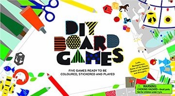 portada DIY Board Games: Five Games Ready to Be Coloured, Stickered and Played (en Inglés)