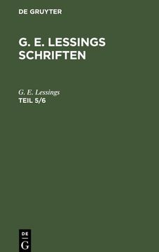portada G. E. Lessings Schriften. Teil 3/4 (en Alemán)