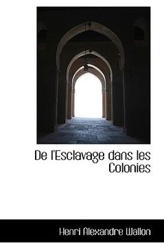 portada de l'esclavage dans les colonies (en Inglés)
