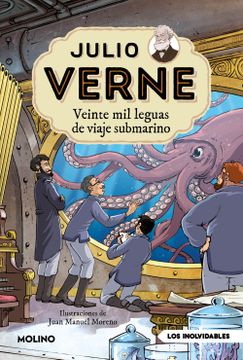 portada Julio Verne 4: Veinte mil Leguas de Viaje Submarino (Edicion Actua Lizada, Ilustrada y Adaptada) (in Spanish)