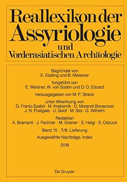 portada Reallexikon der Assyriologie und Vorderasiatischen Archäologie Band 15. 7/8 Lieferung Ausgewählte Nachträge, Index