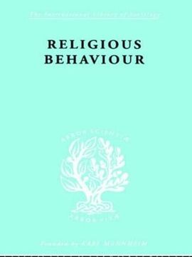 portada Religious Behaviour (International Library of Sociology)
