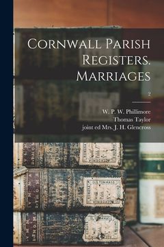 portada Cornwall Parish Registers. Marriages; 2