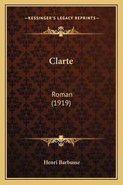 portada Clarte: Roman (1919) (en Francés)