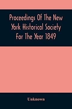 portada Proceedings of the new York Historical Society for the Year 1849 