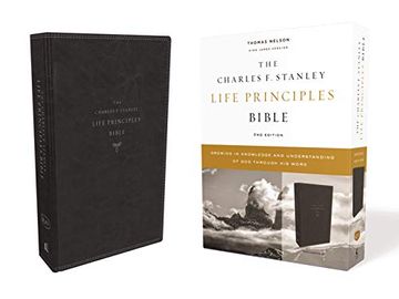 portada Kjv, Charles f. Stanley Life Principles Bible, 2nd Edition, Leathersoft, Black, Comfort Print: Growing in Knowledge and Understanding of god Through his Word (in English)