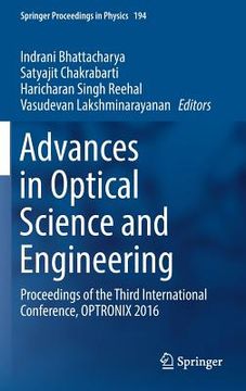 portada Advances in Optical Science and Engineering: Proceedings of the Third International Conference, Optronix 2016 (en Inglés)