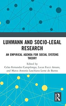 portada Luhmann and Socio-Legal Research: An Empirical Agenda for Social Systems Theory (en Inglés)