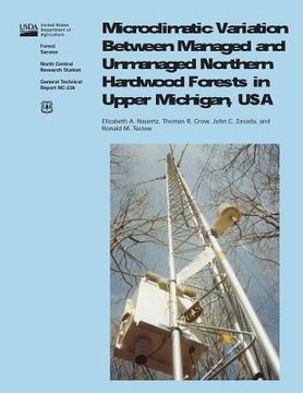 portada Microclimatic Variation Between Managed and Unmanaged Northwen Hardwood Forests in Upper Michigan, USA (en Inglés)