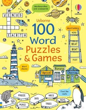 portada 100 Word Puzzles and Games (Puzzles, Crosswords & Wordsearches) (en Inglés)
