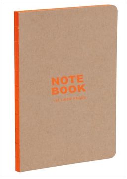 portada Kraft and Orange A5 Notebook: Our A5 Size Standard Paperback Notebook