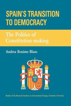 portada spain's transition to democracy (en Inglés)