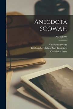 portada Anecdota SCOWAH; no. 4 (1960) (en Inglés)