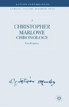 portada a christopher marlowe chronology (en Inglés)