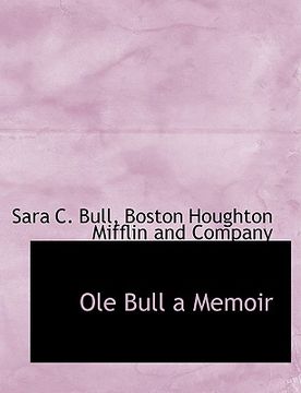 portada ole bull a memoir (en Inglés)