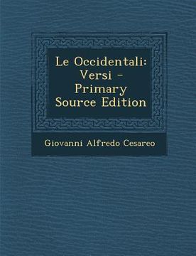 portada Le Occidentali: Versi (in Italian)