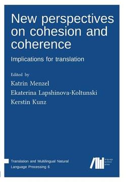 portada New perspectives on cohesion and coherence (en Inglés)