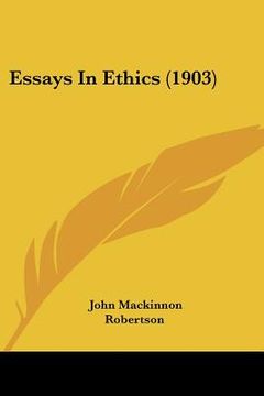 portada essays in ethics (1903)
