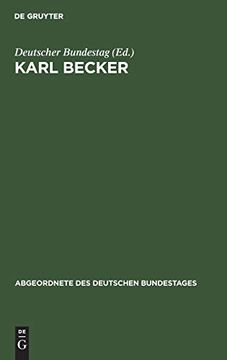 portada Karl Becker (Abgeordnete des Deutschen Bundestages) (en Alemán)