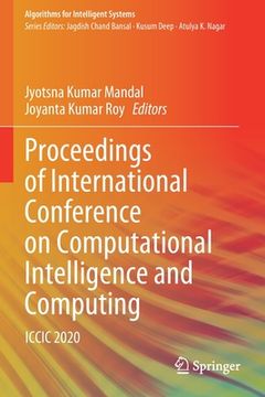portada Proceedings of International Conference on Computational Intelligence and Computing: ICCIC 2020 (en Inglés)