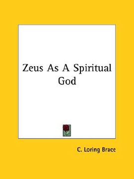 portada zeus as a spiritual god (en Inglés)