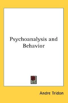 portada psychoanalysis and behavior (en Inglés)