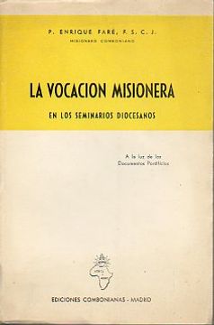 portada la vocación misionera en los seminarios diocesanos. a la luz de los documentos pontificios.