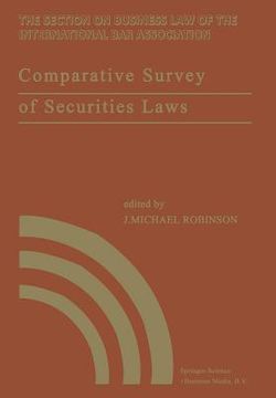 portada Comparative Survey of Securities Laws: A Review of the Securities and Related Laws of Fourteen Nations (en Inglés)