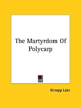 portada the martyrdom of polycarp (in English)