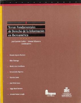 portada Temas Fundamentales Derecho Informacion Iberoamericana (in Spanish)