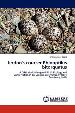 portada jerdon's courser rhinoptilus bitorquatus