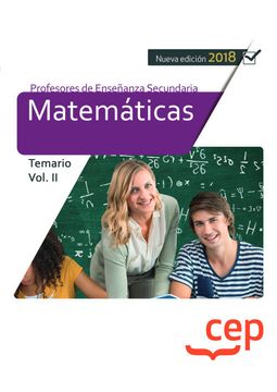 portada Cuerpo de Profesores de Enseñanza Secundaria. Matemáticas. Temario Vol. Ii.