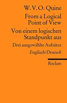 portada From a Logical Point of View / von Einem Logischen Standpunkt Aus: Drei Ausgewählte Aufsätze. Englisch/Deutsch (in German)