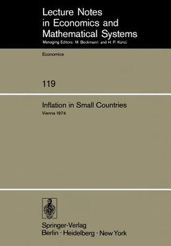 portada inflation in small countries: proceedings of an international conference held at the institute for advanced studies vienna, november 1974 (en Inglés)