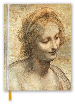 portada Leonardo da Vinci: Detail of the Head of the Virgin (Blank Sketch Book) (Luxury Sketch Books) (en Inglés)