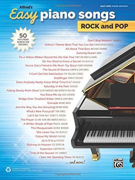 portada Alfred's Easy Piano Songs -- Rock & Pop: 50 Hits from Across the Decades (en Inglés)