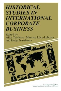 portada Historical Studies in International Corporate Business (en Inglés)