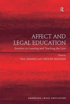 portada Affect and Legal Education: Emotion in Learning and Teaching the law (Emerging Legal Education) 