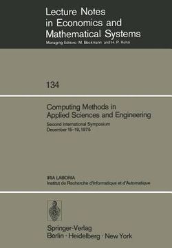 portada computing methods in applied sciences and engineering: second international symposium, december 15 - 19, 1975 (en Francés)