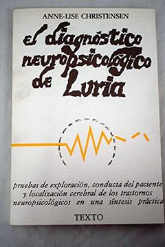 portada Diagnostico Neuropsicologico de Luria el Texto