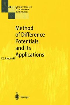 portada method of difference potentials and its applications (en Inglés)